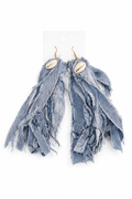 Denim Bohemian Earrings